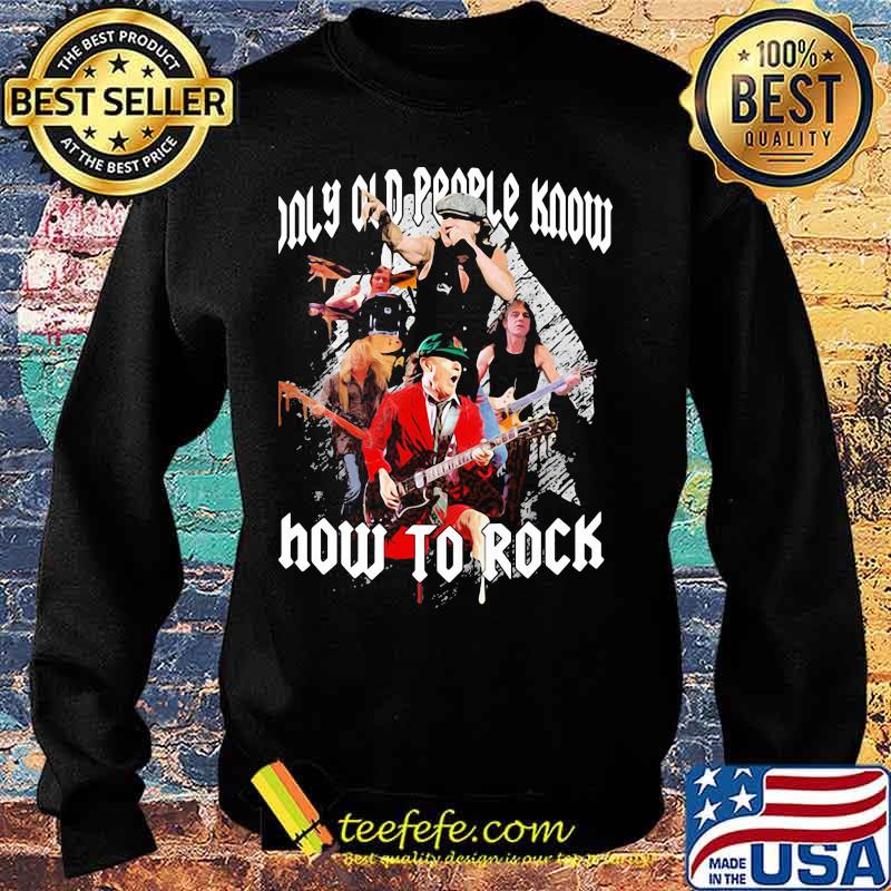 Only old people know how to rock alice cooper s Sweater Only old people know how to rock alice cooper s Sweater
