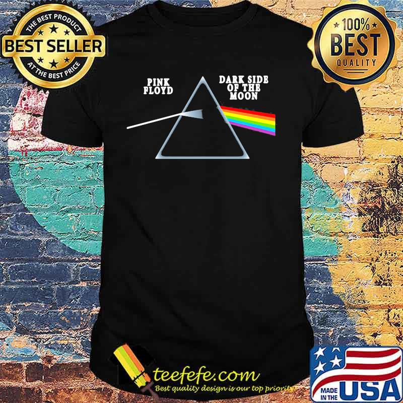 Pink floyd band dark side of the moon rainbow shirt