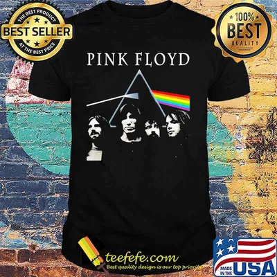 Pink floyd band members rainbow shirt