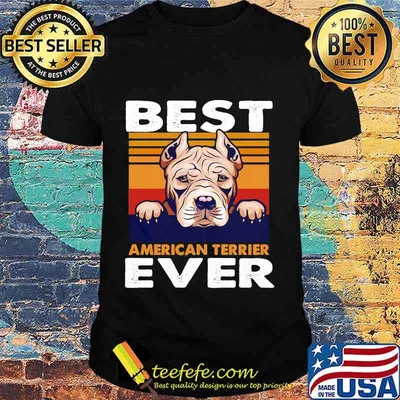Pitbull best terrier ever vintage retro shirt