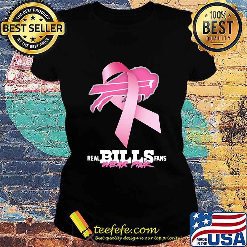 Real Bills fans wear pink cancer awareness s Ladies tee Real Bills fans wear pink cancer awareness s Ladies tee