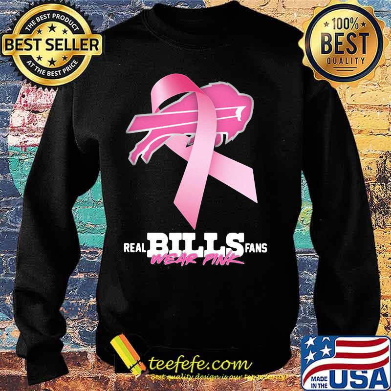 Real Bills fans wear pink cancer awareness s Sweater Real Bills fans wear pink cancer awareness s Sweater