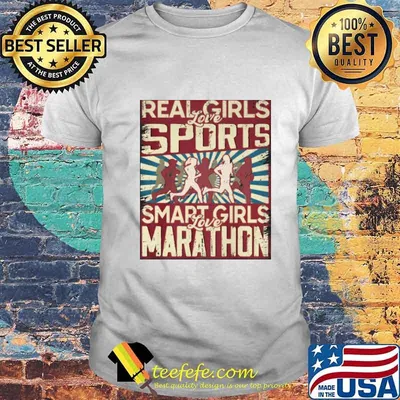 Real love girls sports smart love girls marathon shirt