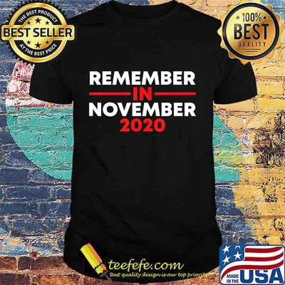 Remember in November For Men and Women Use Your Vote T-Shirt