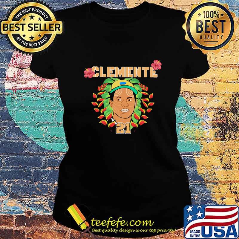 Roberto clemente 21 baseball player flowers art s Ladies tee Roberto clemente 21 baseball player flowers art s Ladies tee