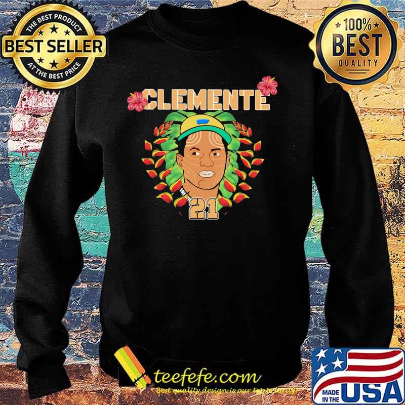 Roberto clemente 21 baseball player flowers art s Sweater Roberto clemente 21 baseball player flowers art s Sweater