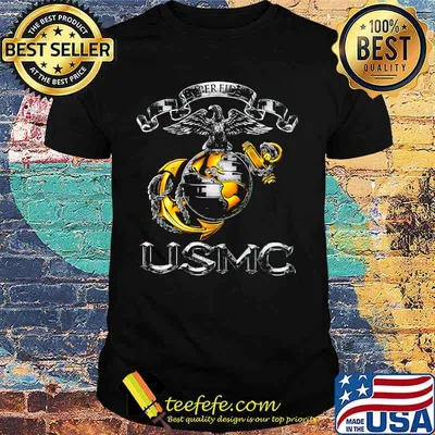 Semper fidelis usmc marine logo shirt