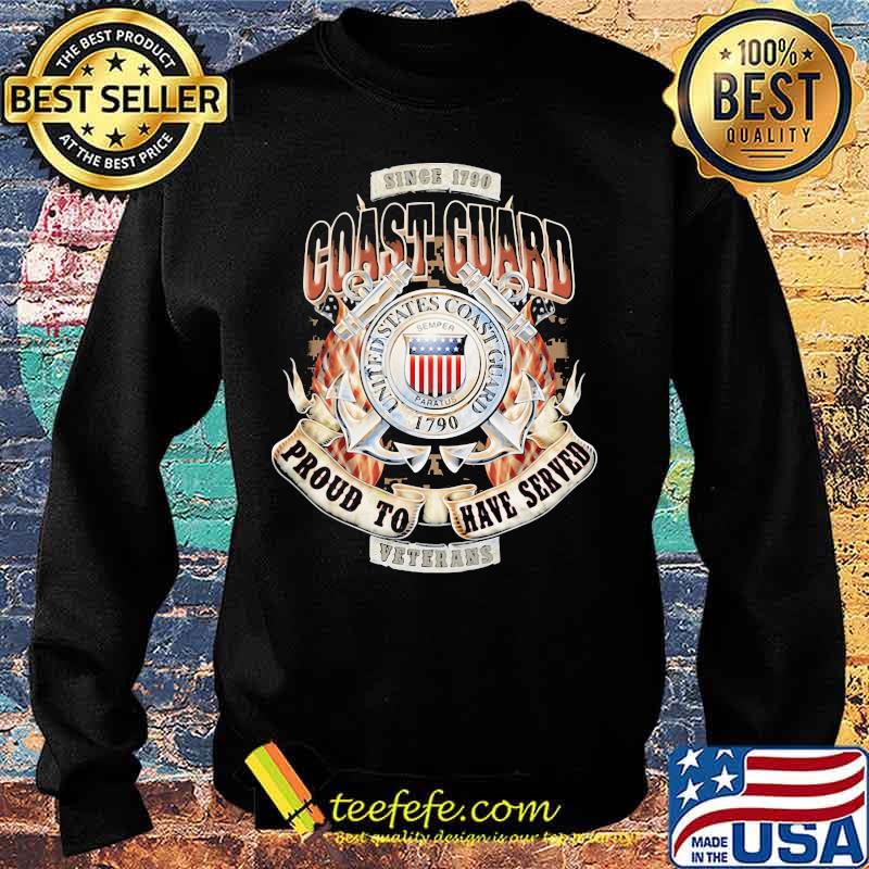 Since 1790 coast guard united states coast guard proud to have served veterans s Sweater Since 1790 coast guard united states coast guard proud to have served veterans s Sweater