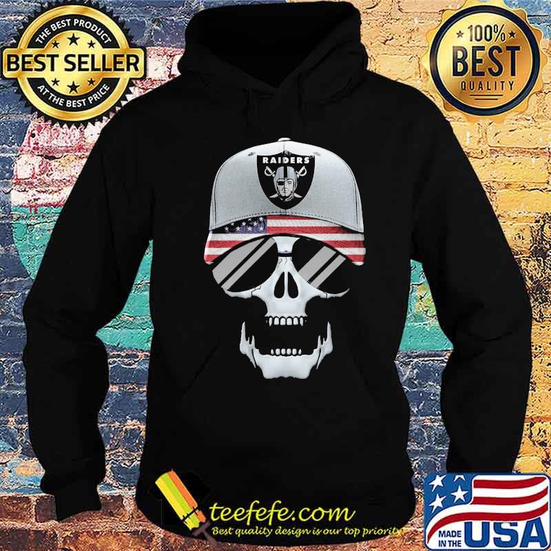 Skull oklahoma raiders logo american flag s Hoodie Skull oklahoma raiders logo american flag s Hoodie