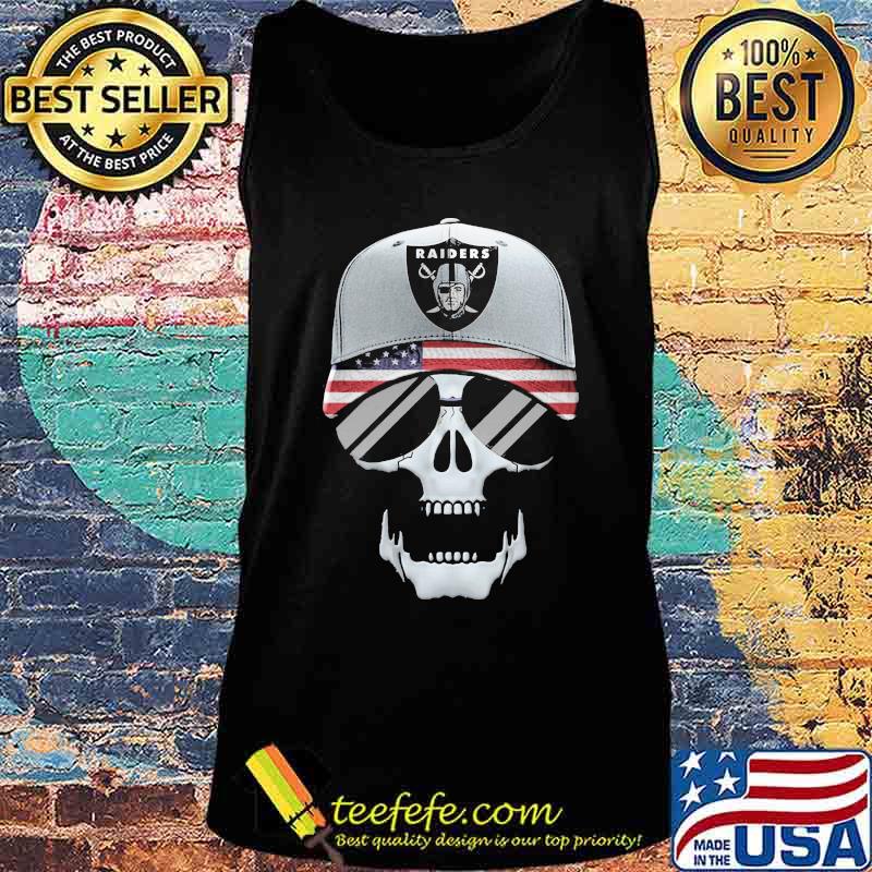 Skull oklahoma raiders logo american flag s Tank top Skull oklahoma raiders logo american flag s Tank top