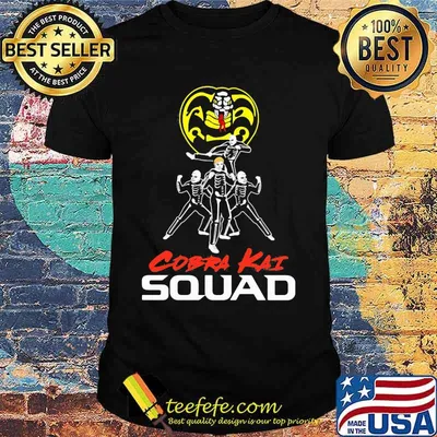 Snake skeleton cobra kai squad shirt