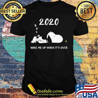 Snoopy 2020 wake me up when it's over shirt