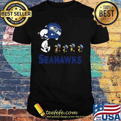 Snoopy and woodstock seattle seahawks shirt