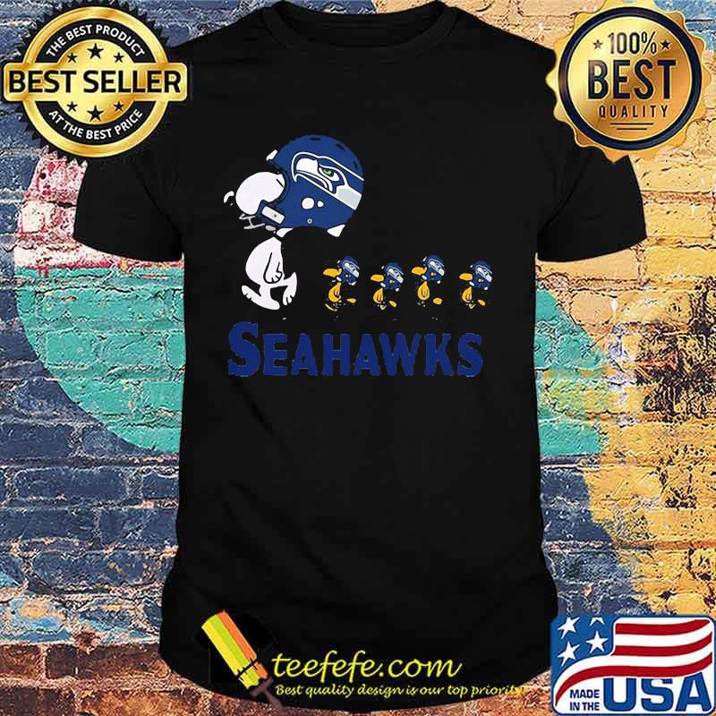 Snoopy and woodstock seattle seahawks shirt