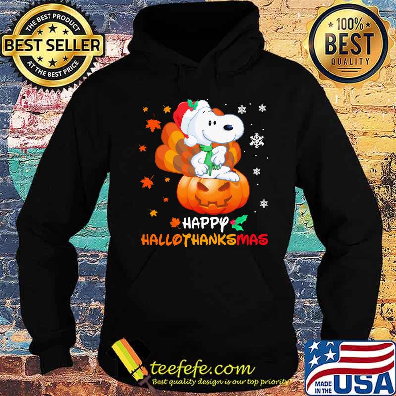 Snoopy happy hallothanksmas halloween thanksgiving christmas s Hoodie Snoopy happy hallothanksmas halloween thanksgiving christmas s Hoodie