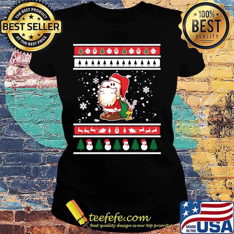 Snoopy santa claus ugly christmas s Ladies tee Snoopy santa claus ugly christmas s Ladies tee