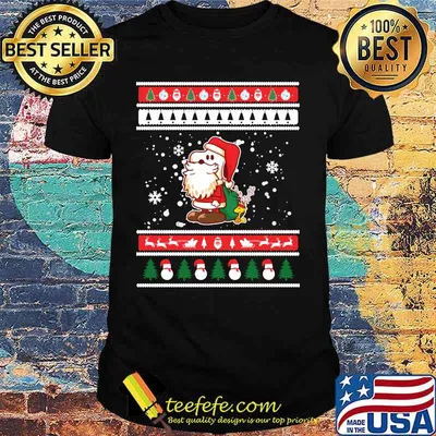 Snoopy santa claus ugly christmas shirt