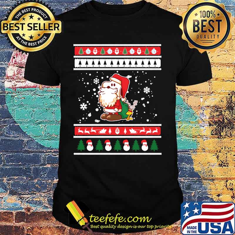 Snoopy santa claus ugly christmas shirt