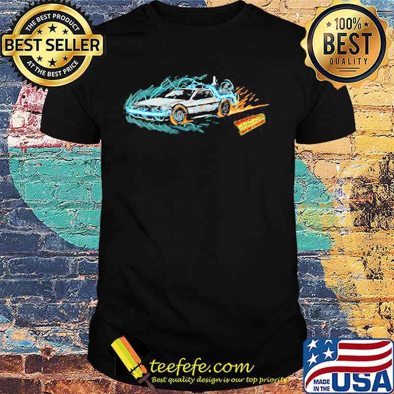 Speeding through time back to the future fire shirt Speeding through time back to the future fire shirt