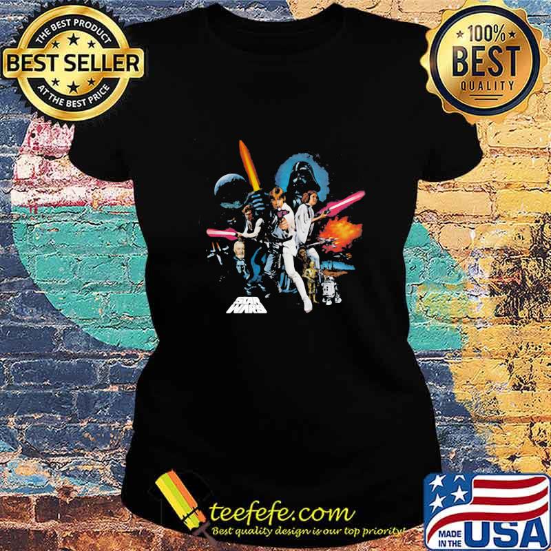 Star wars characters poster vintage s Ladies tee Star wars characters poster vintage s Ladies tee