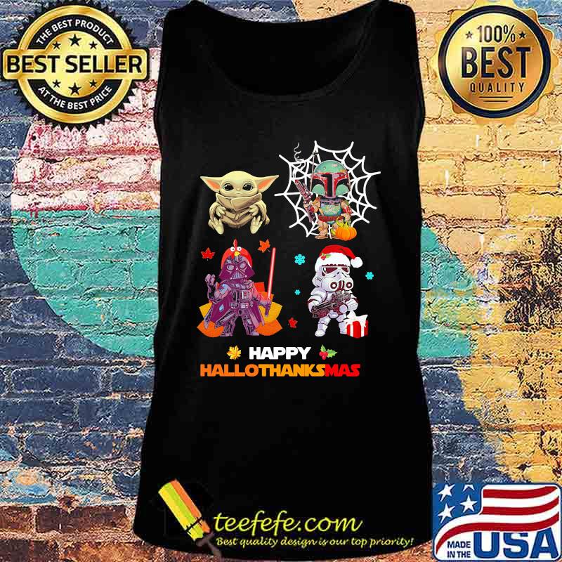 Star wars happy hallothanksmas halloween thanksgiving christmas s Tank top Star wars happy hallothanksmas halloween thanksgiving christmas s Tank top