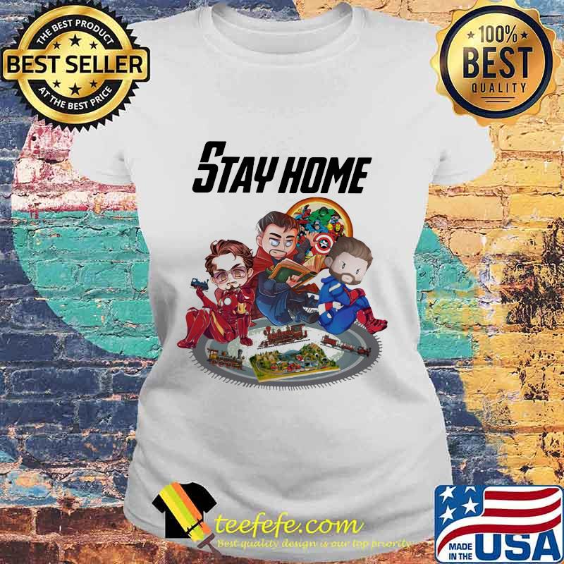 Stay home marvel heroes supernatural s Laides tee Stay home marvel heroes supernatural s Laides tee