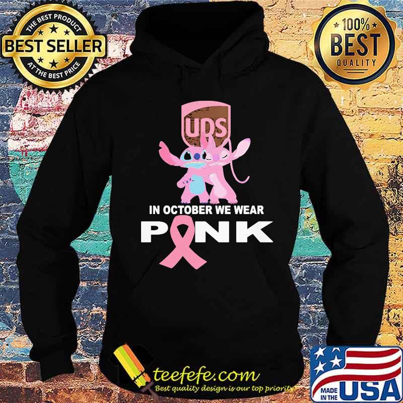 Stitch and girlfriend ups in october we wear pink breast cancer awareness s Hoodie Stitch and girlfriend ups in october we wear pink breast cancer awareness s Hoodie