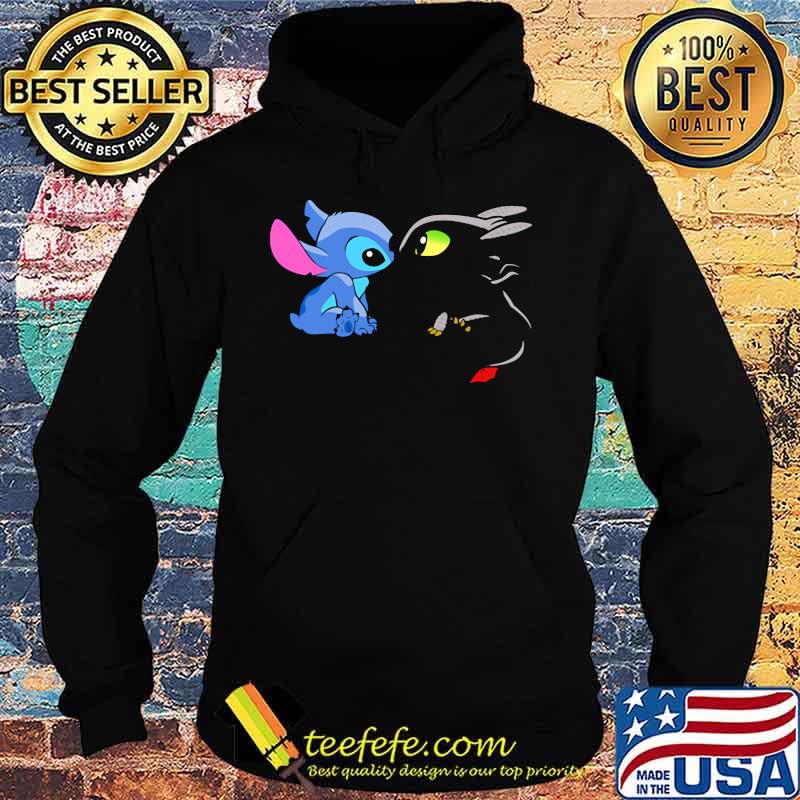 Stitch and toothless cartoon s Hoodie Stitch and toothless cartoon s Hoodie