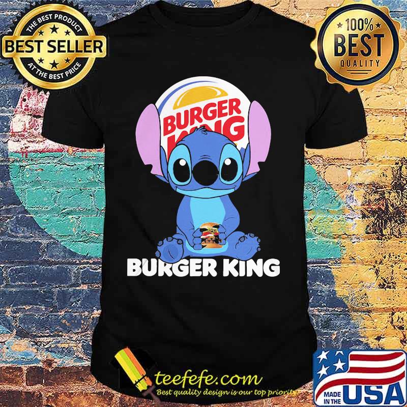 Stitch burger king logo shirt