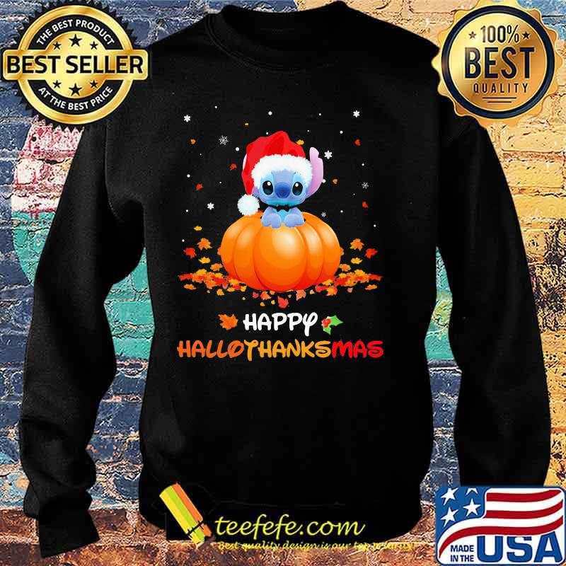 Stitch happy haloo thanks mas Halloween Christmas s Sweater Stitch happy haloo thanks mas Halloween Christmas s Sweater
