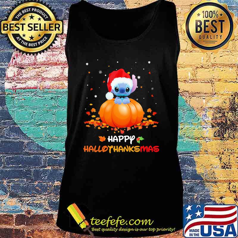 Stitch happy haloo thanks mas Halloween Christmas s Tank top Stitch happy haloo thanks mas Halloween Christmas s Tank top