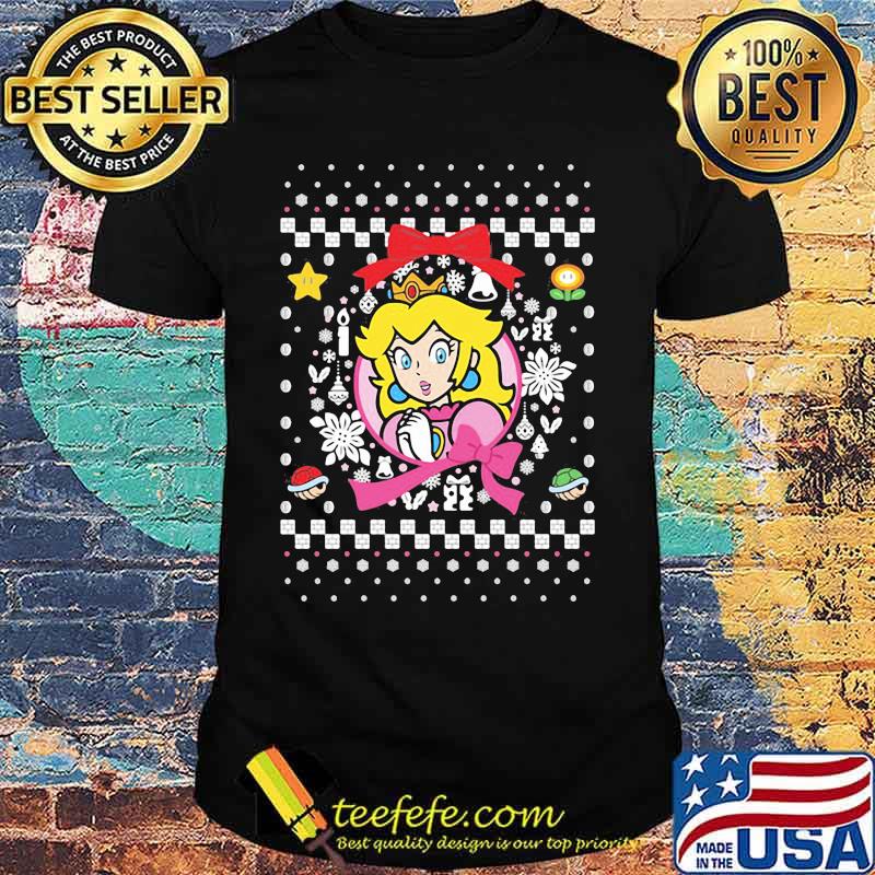 Super mario bros princess ugly merry christmas shirt