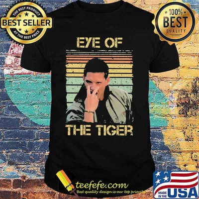 Supernatural dean winchester eye of the tiger vintage retro shirt