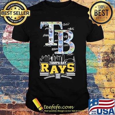 Tampa bay rays baseball signatures shirt