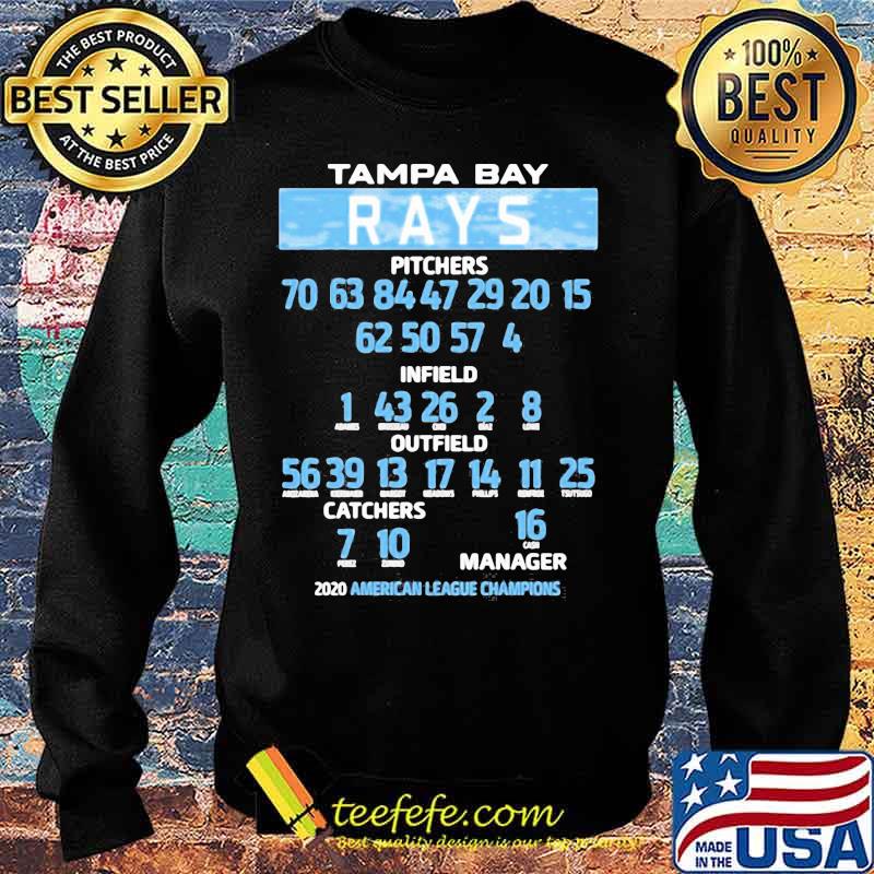 Tampa bay rays pitchers infield outfield catches manager 2020 american league champions s Sweater Tampa bay rays pitchers infield outfield catches manager 2020 american league champions s Sweater