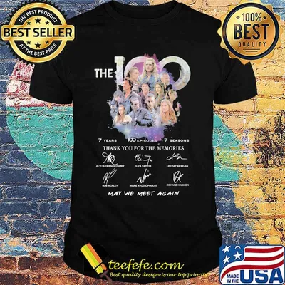 The 7 years 100 episodes 7 seaons thank for the memories signatures shirt