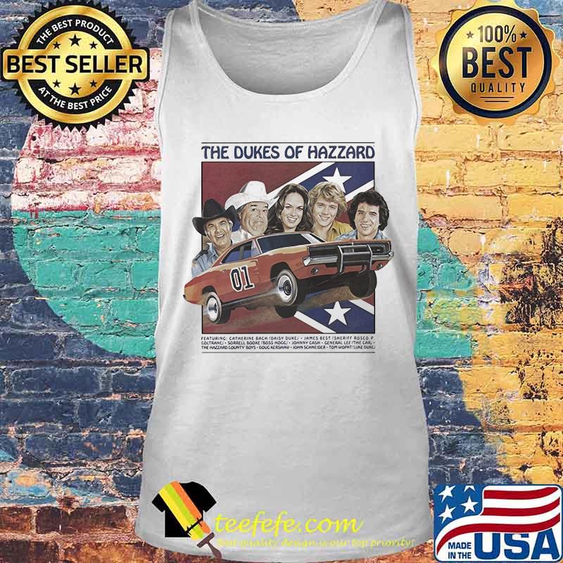 The dukes of hazzard 01 car featuring catherine bach daisy duke james best sheriff rosco s Tank top The dukes of hazzard 01 car featuring catherine bach daisy duke james best sheriff rosco s Tank top