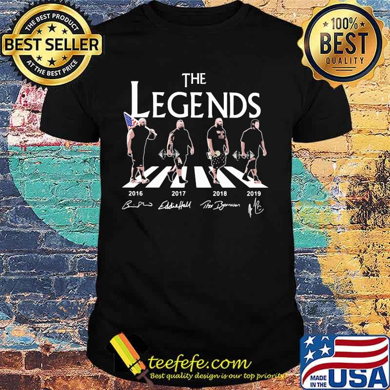 The legends crossing the line weightlifting signatures shirt