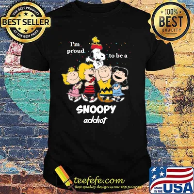 The peanuts i'm proud to be an snoopy addict shirt