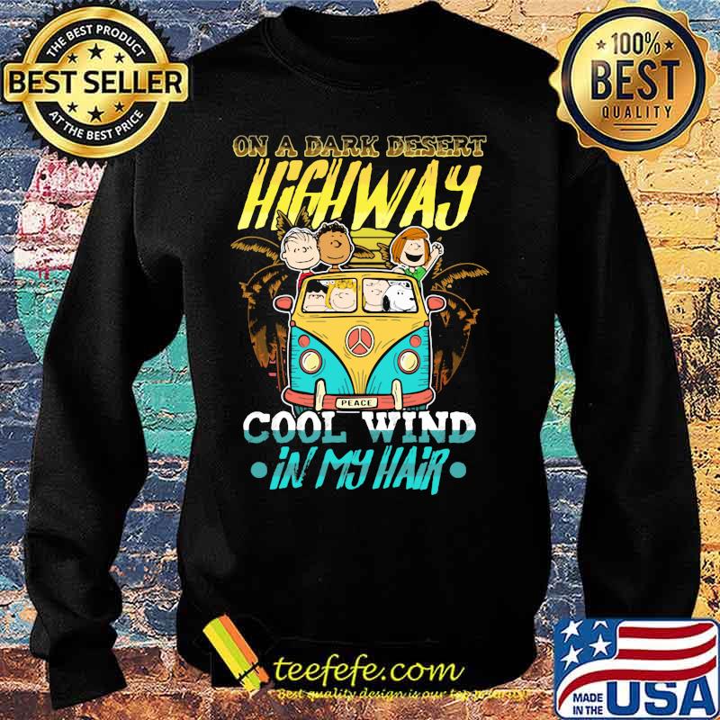 The peanuts riding bus peace on a dark desert highway cool wind in my hair s Sweater The peanuts riding bus peace on a dark desert highway cool wind in my hair s Sweater