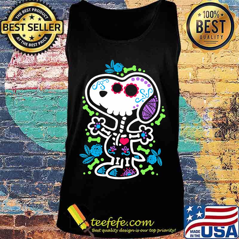 The peanuts sugar skull snoopy s Tank top The peanuts sugar skull snoopy s Tank top