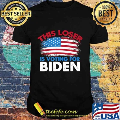 This Loser Is Voting For Biden Anti Trump Military Gift T-Shirt
