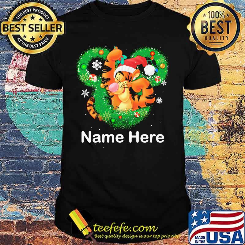Tigger mickey mouse name here christmas shirt Tigger mickey mouse name here christmas shirt