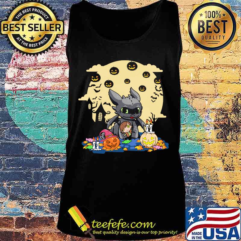 Toothless happy halloween pumpkins moon s Tank top Toothless happy halloween pumpkins moon s Tank top