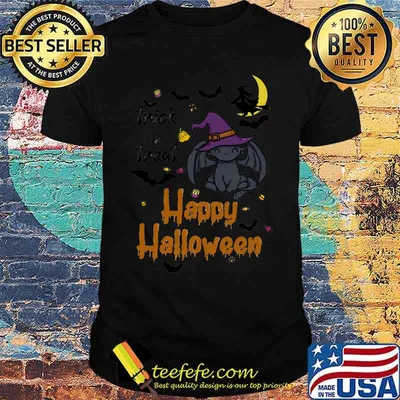 Toothless trick or treat happy halloween shirt