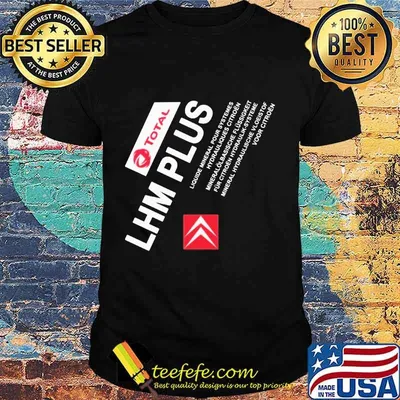 Total lhm plus hydraulic fluid shirt