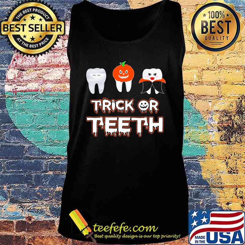 Trick or teeth pumpkin witch halloween s Tank top Trick or teeth pumpkin witch halloween s Tank top