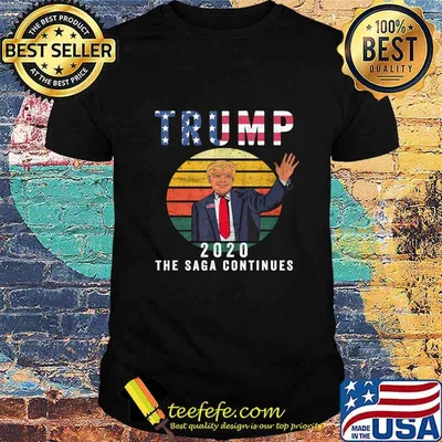 Trump the saga continues election 2020 vintage shirt