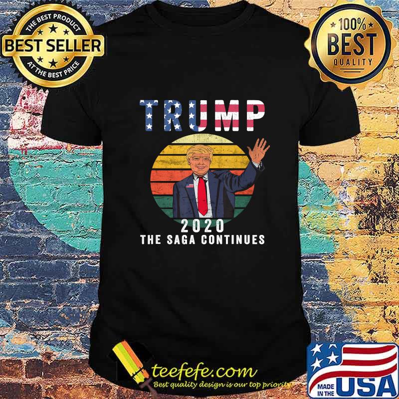 Trump the saga continues election 2020 vintage shirt