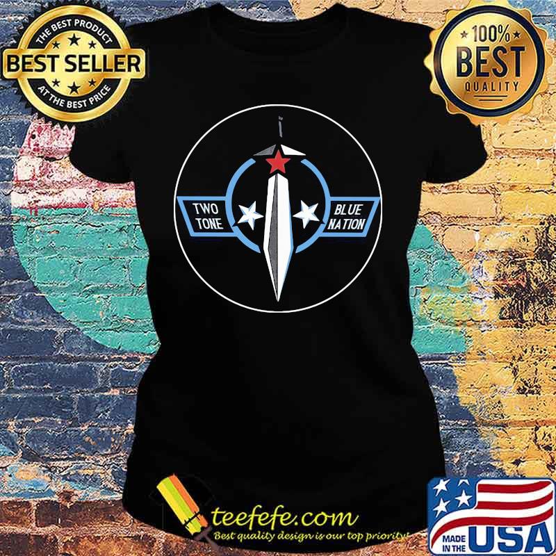 Two tone blue nation stars s Ladies tee Two tone blue nation stars s Ladies tee
